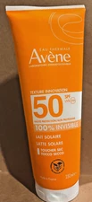 Avene Sunscreen SPF 50+ Invisible High Protection Lotion 250ml Exp.02/2027