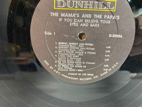 The Mama's & The Papa's ~ If You Can Believe Your Eyes And Ears ~ Vinyl ~ MONO~ - Imagen 5 de 8
