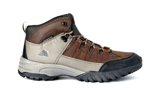 Hiking Boots Ozark Trail Size 6 Mens Waterproof Leather Rugged Outdoor Brown New