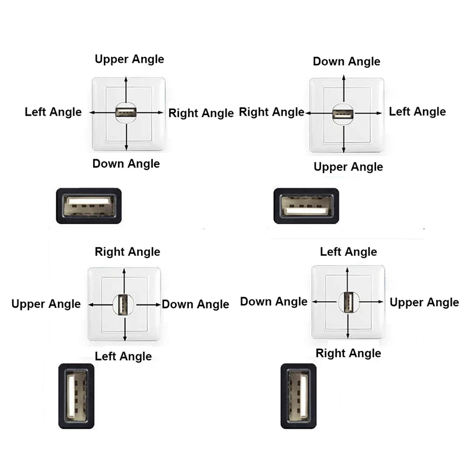 USB 3.0 Extension Cable Lead USB A Male to Female 90 Degree Data Sync Cable Lead - Image 2 of 4