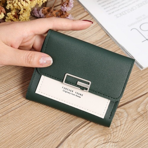 Small Leather Wallet Women's Trifold Credit Card Holder Purse Money Clip Handbag - Picture 7 of 22