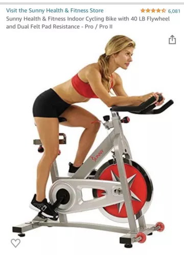 LOCAL PICK UP ONLY Sunny Health & Fitness Stationary Indoor Cycling Bike