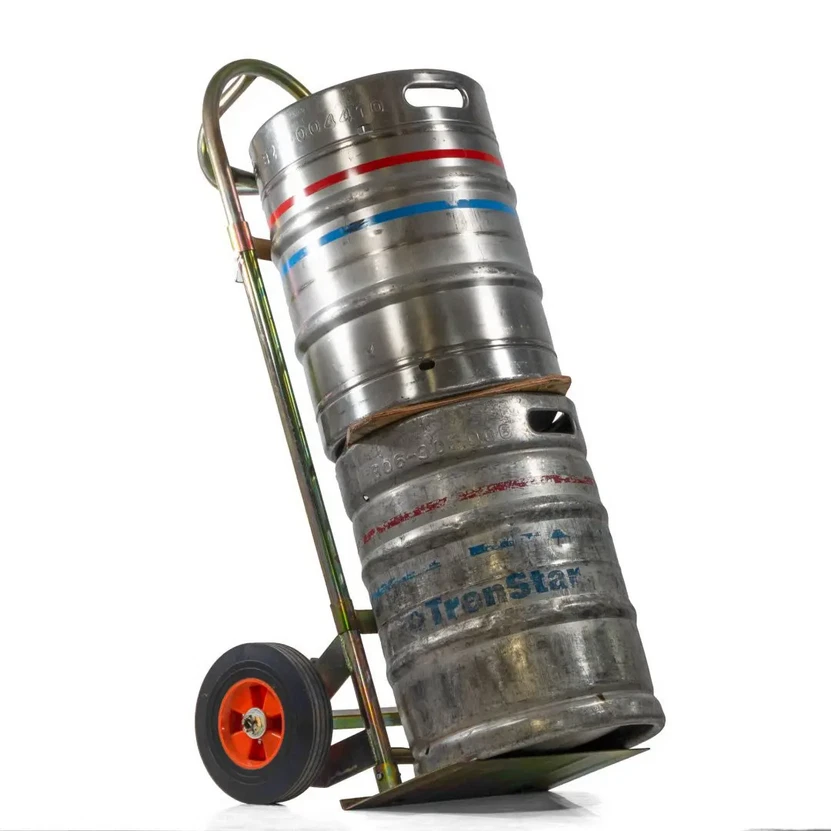 WRIGHTBUYERS Zero Keg Mover Hand Truck Heavy Duty Beer Keg Trolley with Vertical Load Design