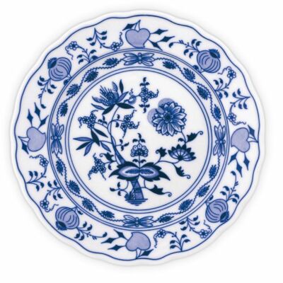 Zwiebelmuster Bohemia Original Teller flach R 24 cm Porzellan Karlsbader Neu