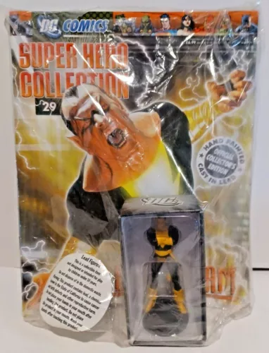 EAGLEMOSS Super Hero Collection #29 BLACK ADAM Shazam Figurine w/Magazine NIB