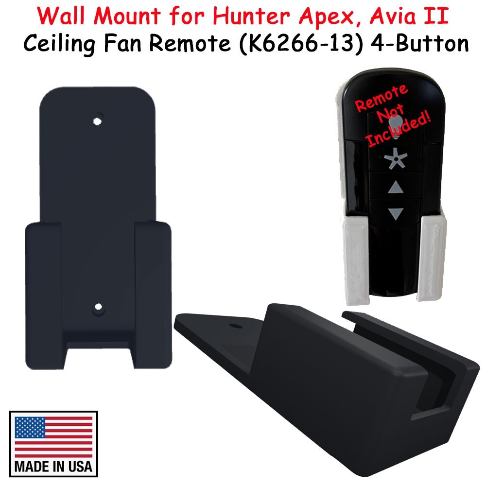 Wall Mount for Hunter Apex, Avia II Ceiling Fan Remote (K626613) 4
