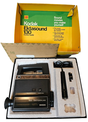 Kodak Ektasound 130 Super 8 Movie Outfit Vintage In Box