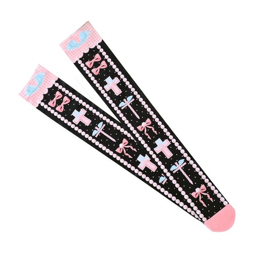 Women Lolita Stockings Thigh High Socks Over Knee Japanese Kawaii Cute Girl - Picture 10 of 13