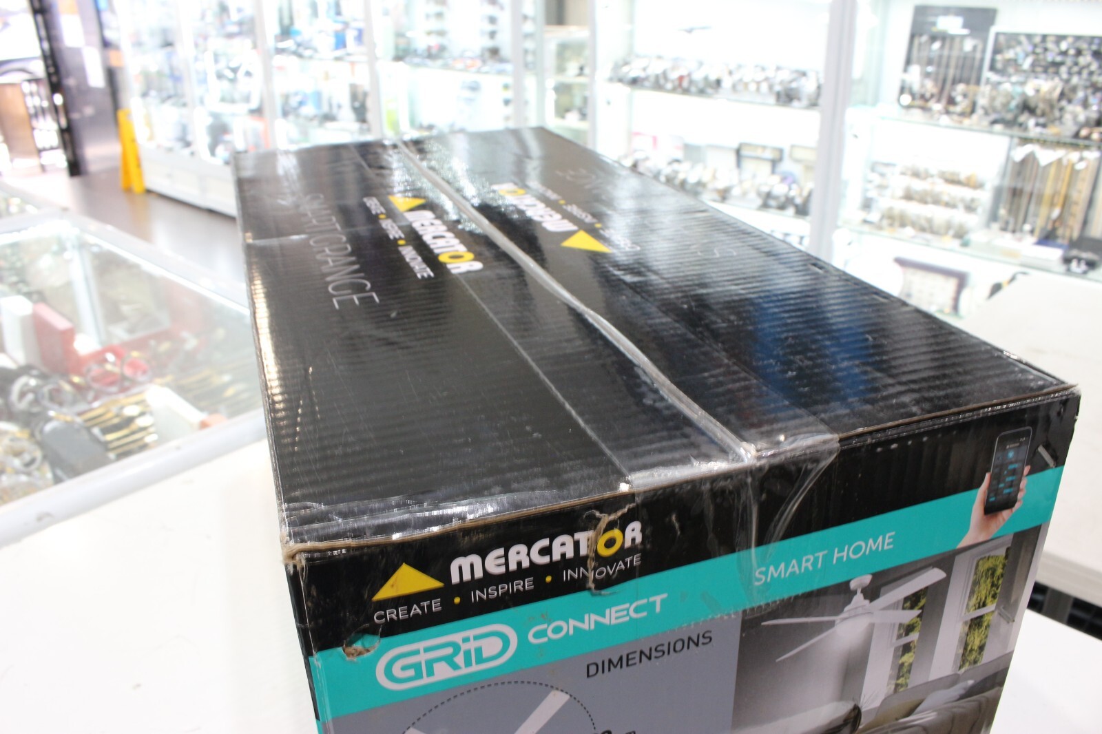 Mercator 132cm White 4 Blades Grid Connect Smart Grange Ceiling Fan eBay