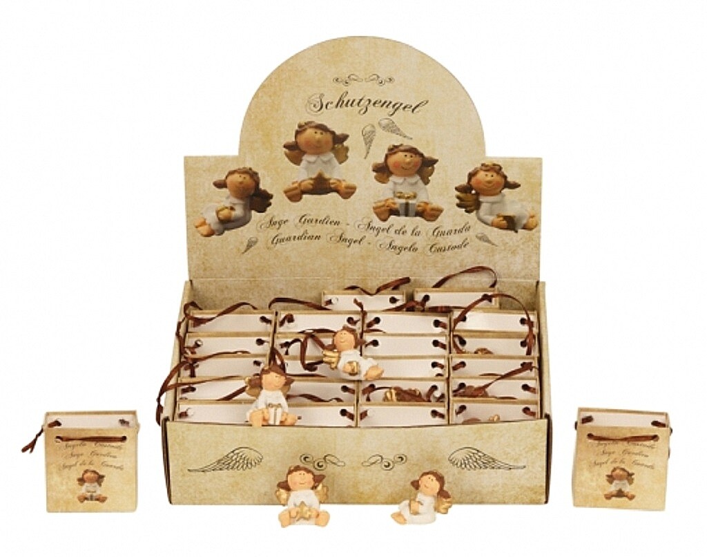 24 Engel im Display Schutzengel je 3,5 cm Figuren Engelfiguren alle Anlässe