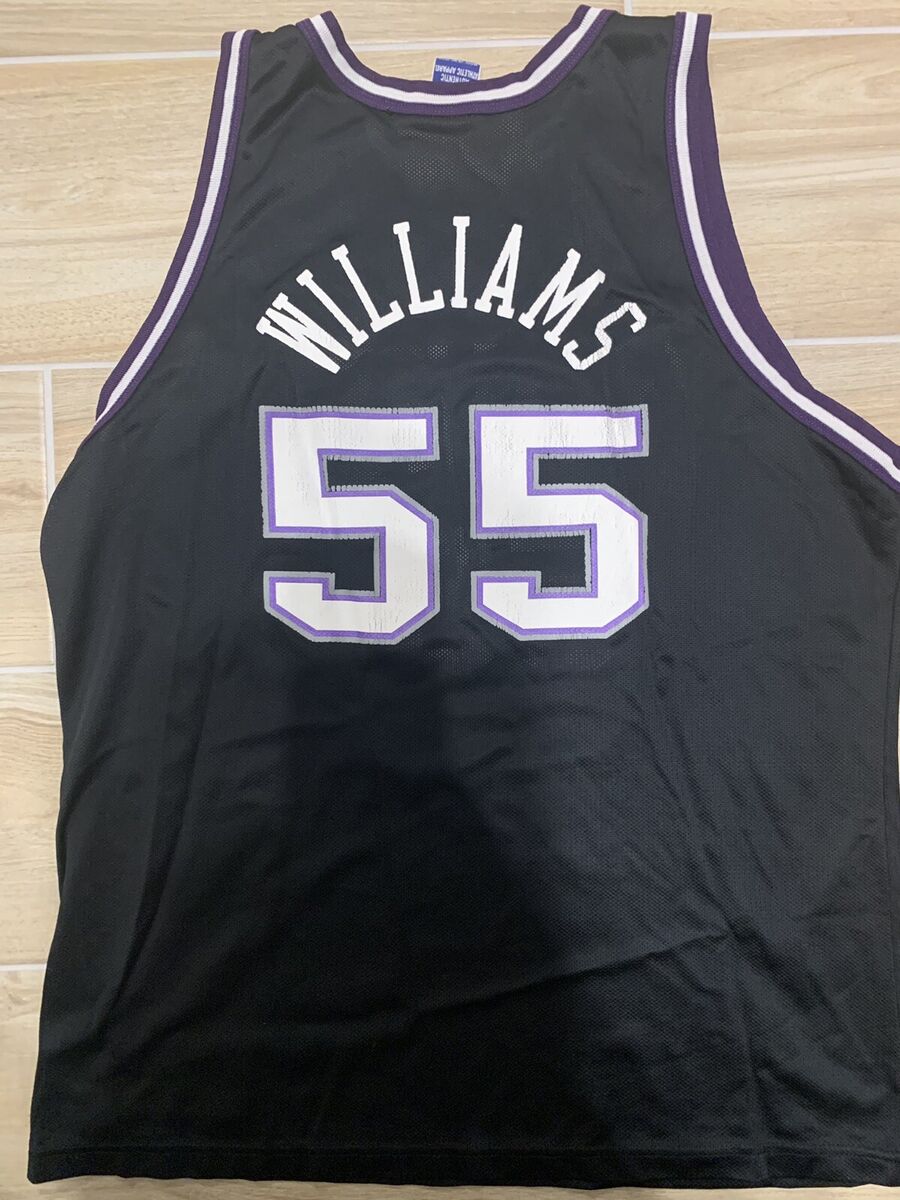 *RARE* Sacramento Kings retail authentic home jersey, Starter 48 williams  rookie