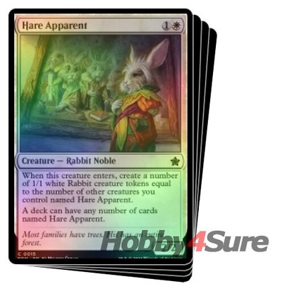 Foil Hare Apparent X4 M/NM Magic: The Gathering MTG Foundations