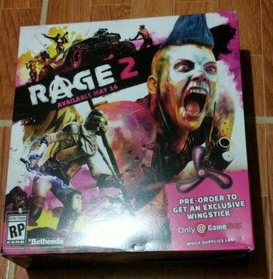 Rage 2 Collector's Gift Loot Box With Rare Bethesda Promotional Items