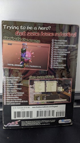 Disgaea 3: Absence of Justice Official Game Strategy Guide DoubleJump 2008 - Picture 2 of 2