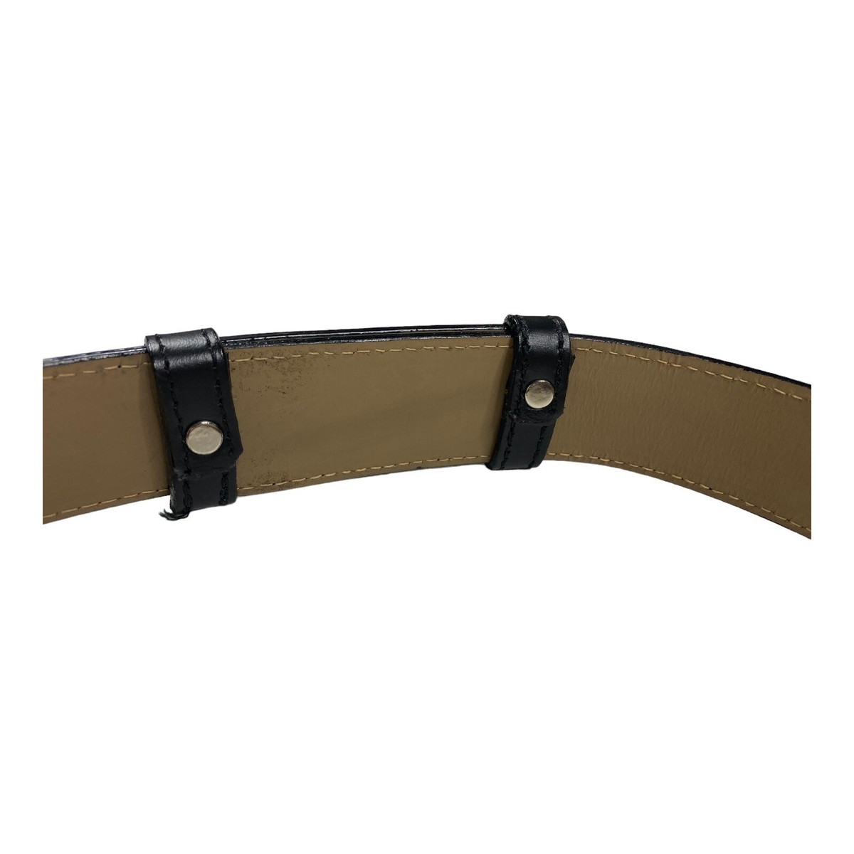 Lutz & Patmos Leather Belt LUTZ & PATMOS Womens Belt Black Leather Clasp Closure 41” | eBay main image 2