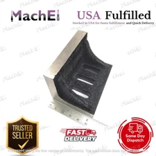 MachEl Slotted Webbed Angle Plate - Stress Relieved Grain Cast Iron, Small Size