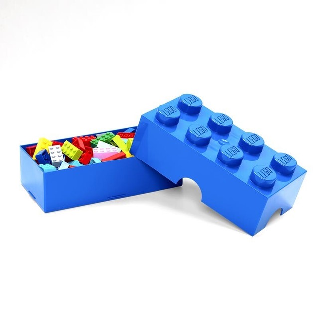 Lego Almuerzo/caja azul Niños escolar viajes | en eBay