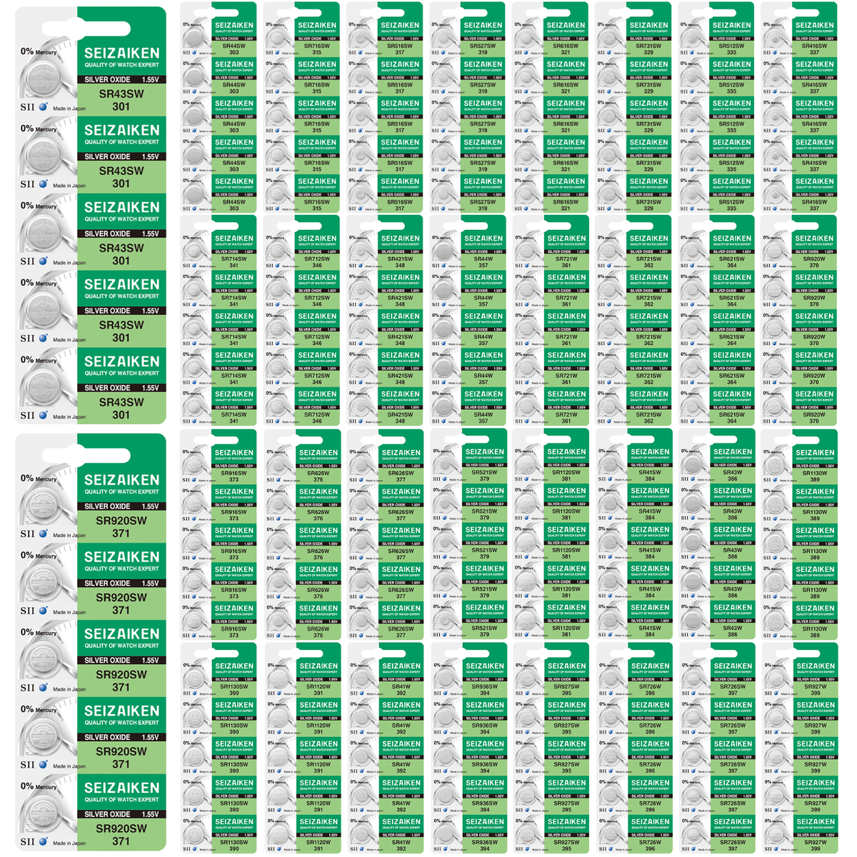 Seizaiken 1.55V 0%Hg Silver Oxide Watch Battery - Wholesale