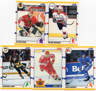1990-91 Score Rookies and Traded Hockey SET BREAK singles - rookies, HOFers