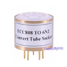 1PC ECC808 to 6N2 ECC808 TO 6922 Audio Vacuum Tube Amp Convert Socket Adapter