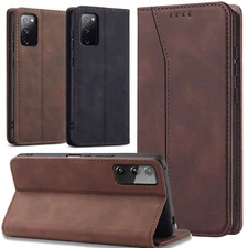 For Samsung Galaxy S20 FE/S20 FE 5G Magnetic Leather Flip Wallet Card Case Cover