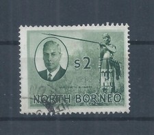 North Borneo stamps.  1950 $2 GVI Murut with Blowpipe used SG 368 CV &pound;24 (AH046)