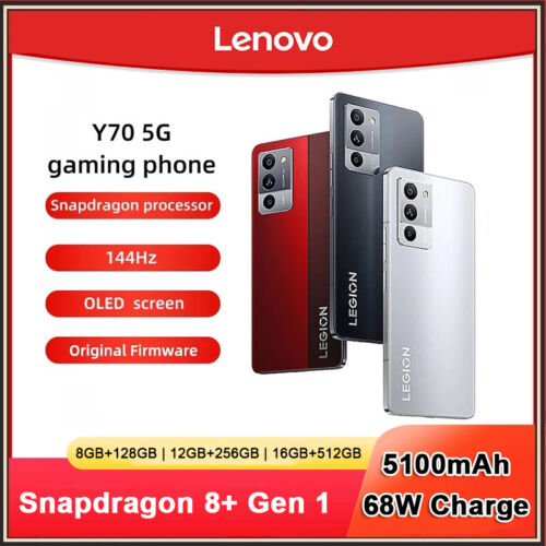 Téléphone de jeu Lenovo Legion Y70 6,67 pouces 144 Hz Snapdragon 8 Gen 1 Octa Core 50MP - Photo 1/17