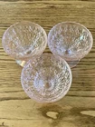 3 Vtg Jeanette Glass Buttons & Bows Pink Dessert Ice Cream Holiday Depression