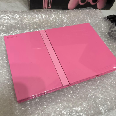 ✨完動品✨レンズ交換メンテ済✨PS2 SCPH77000PK 本体 薄型 ピンク PS2 薄型 ピンク 一式 レンズ新品【リング傷対策 分解メンテ 90日保証