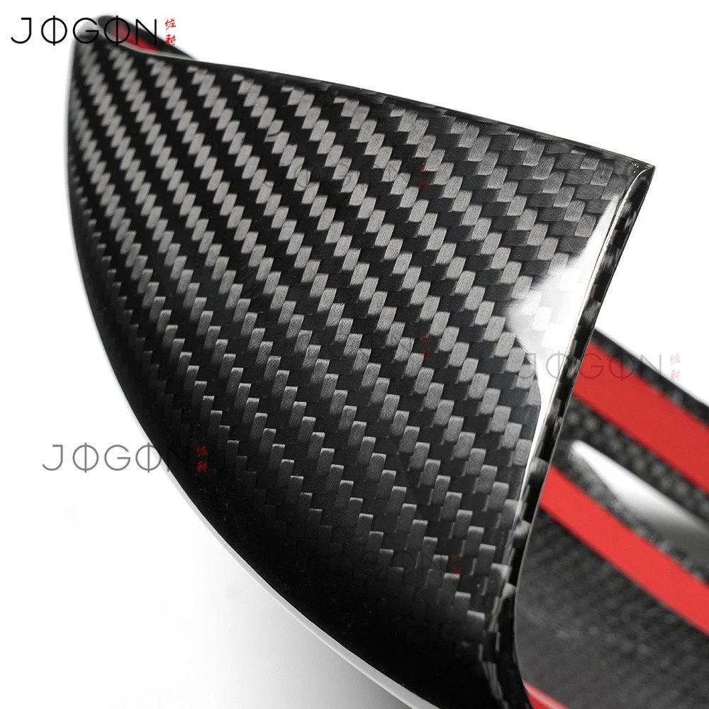 Real Carbon Rearview Mirror Cover Shell Pair For Hyundai N Line i30 2020 2021-25 - Picture 3 of 12