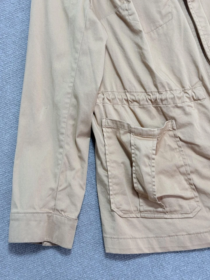 Chaqueta Lane Bryant Mujer 22 Caqui Utility Field Plus Bolsillos con Cremallera a Presión Safari Foto 3 de 4