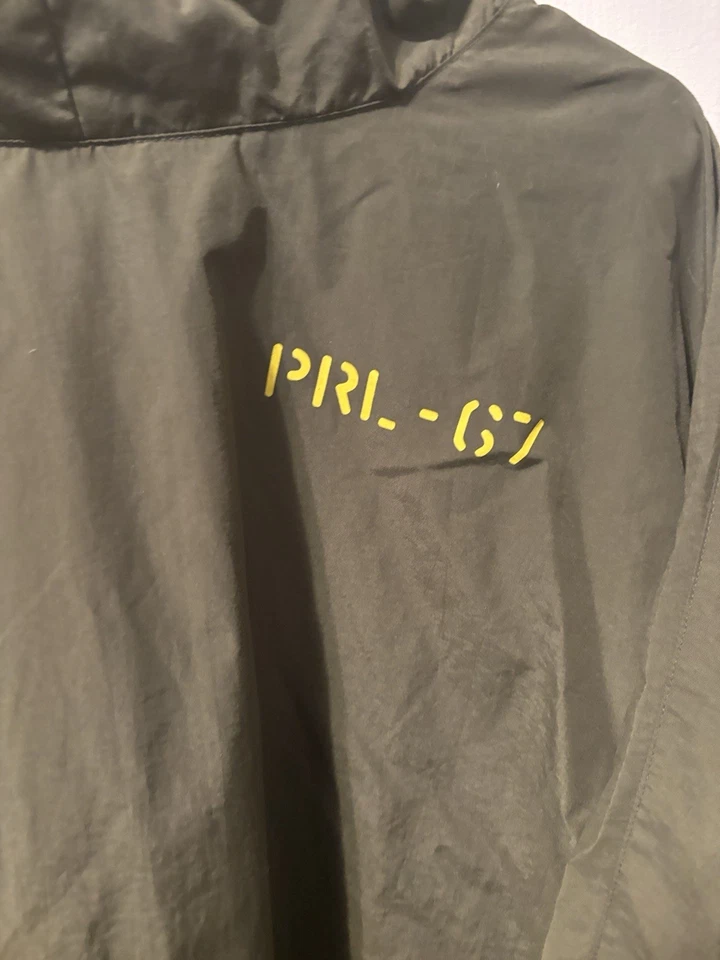 Poncho de lluvia vintage Ralph Lauren grande verde con capucha de nailon  Foto 3 de 4