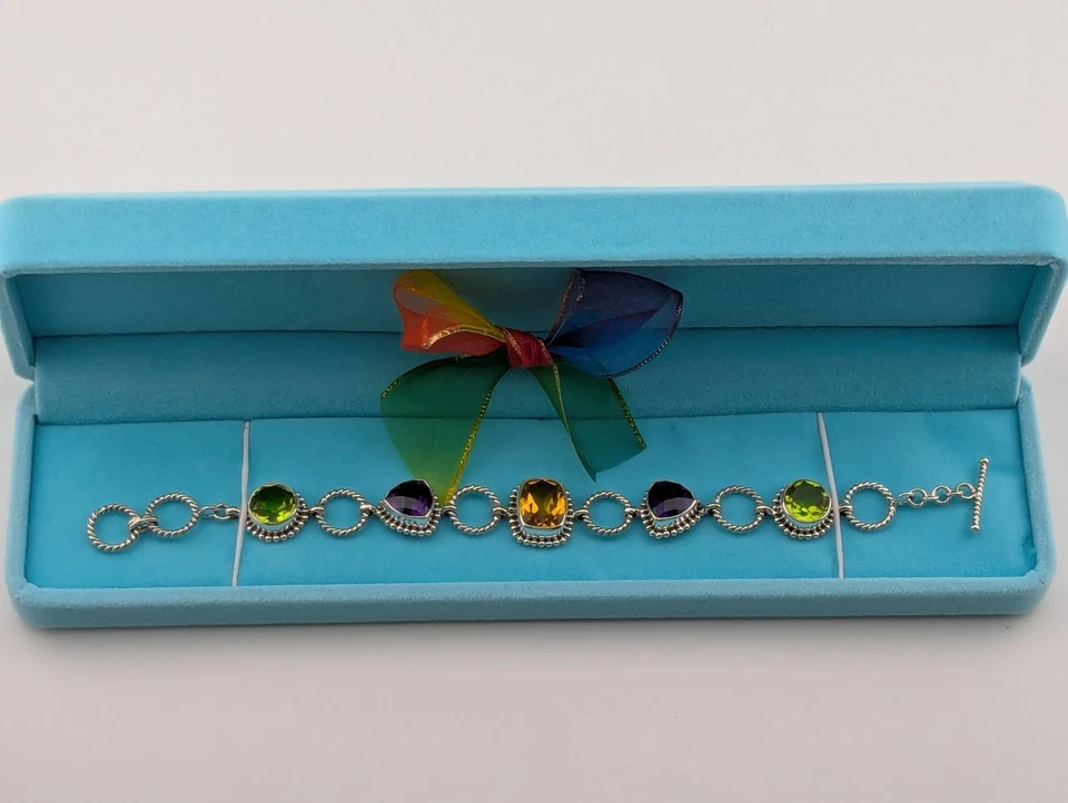 16 Carats Multi Gemstone Bracelet - Image 3 of 4
