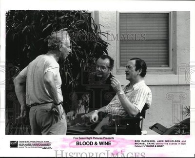 1997 Press Photo Bob Rafelson, Jack Nicholson & Michael Caine in