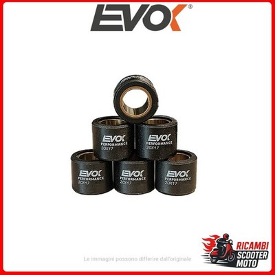 ROLLENSATZ EVOK IRON DRIVE 20X17MM 12GR PEUGEOT SATELIS 125 1 K15 KOMPRESSOR EXEC