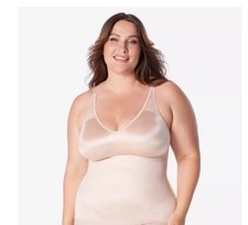 NEW RUBY RIBBON PIN UP CAMI WOMENS size 50 Pale Nude Lace Shapewear