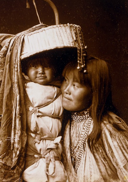 Apache Girl with Papoose by Edward S. Curtis, c1903, 5