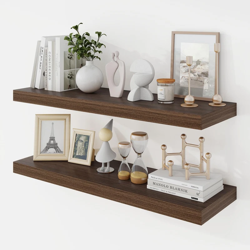 Acovy 30 Inch Floating Shelves 9.3 Deep Floating Shelf Wall Mounted 30 Wall