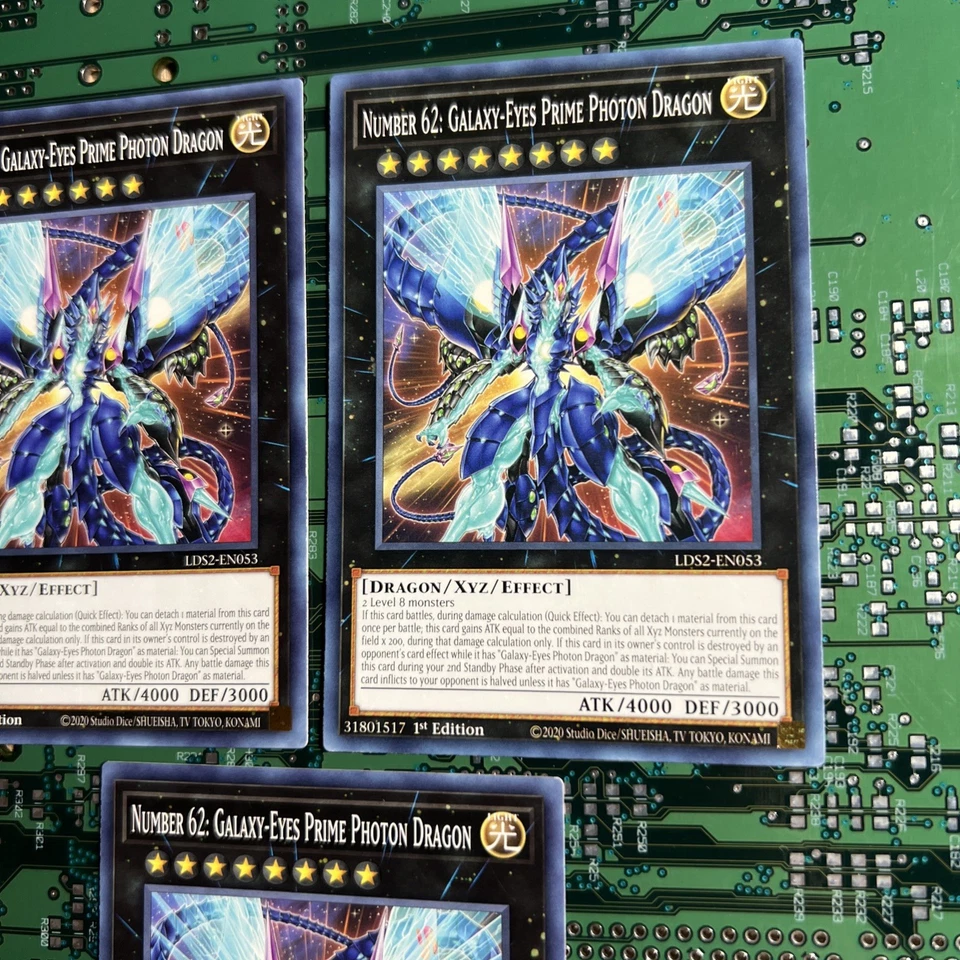 Number 62: Galaxy-Eyes Prime Photon Dragon LDS2-EN053 1st Edition Yugioh Card 3 - Image 2 of 4