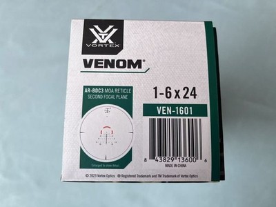 Vortex Venom 1-6x24mm SFP Riflescope Modern Sporting Rifle-BDC3