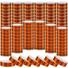 1200 Pcs Over 21 Paper Wristbands Events Wristbands Colored Waterproof Paper ...