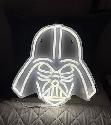 16''x15'' Star Wars Helmet LED Neon Sign With Dimmer USB Powered Light Lamp
