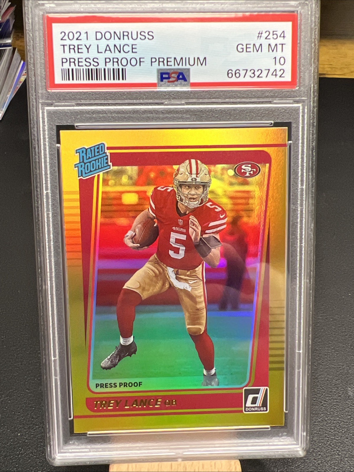 Trey Lance Panini Donruss #254 Press Proof Premium