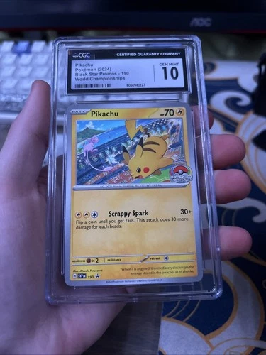 CGC 10 Pokemon Pikachu 2024 World Championships Promo - SVP: 190 Gem Mint