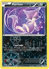 Purrloin RC13/RC25 Holo Uncommon Legendary Treasures Pokemon Cards