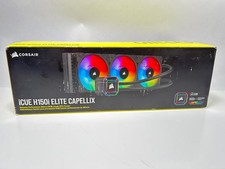 Corsair iCUE H150i Elite Capellix 360mm RGB CPU Liquid Cooler, Black