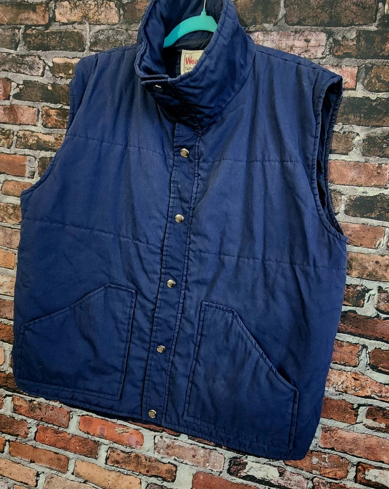 Wear Guard Mens XL insulated Quilted Blue Pockets Hiking Hunting Workwear - Image 3 of 4