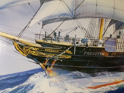XX377 Modellbausatz Preussen im Maßstab 1:150 von Heller Segelschiff 80894 Ovp