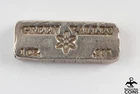 Vintage GREEN VALLEY .999 Fine Silver 1oz Poured Bar Six-Pointed Star