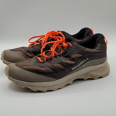 Merrell Moab Speed GTX Trail Running Shoes Mens Size 12 Brown Orange Gore-Tex